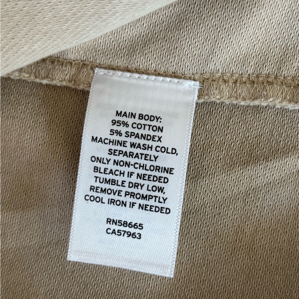 CASLON jacket, military inspired utility style Cotton, Draw string Size Large - Picture 5 of 6